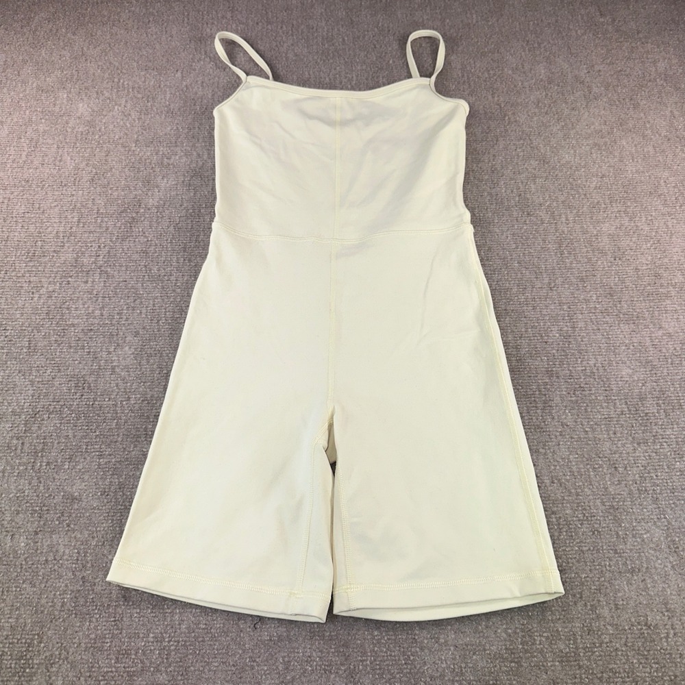 Wilfred Free Aritzia Divinity Romper Pale Yellow Active Bodysuit XS